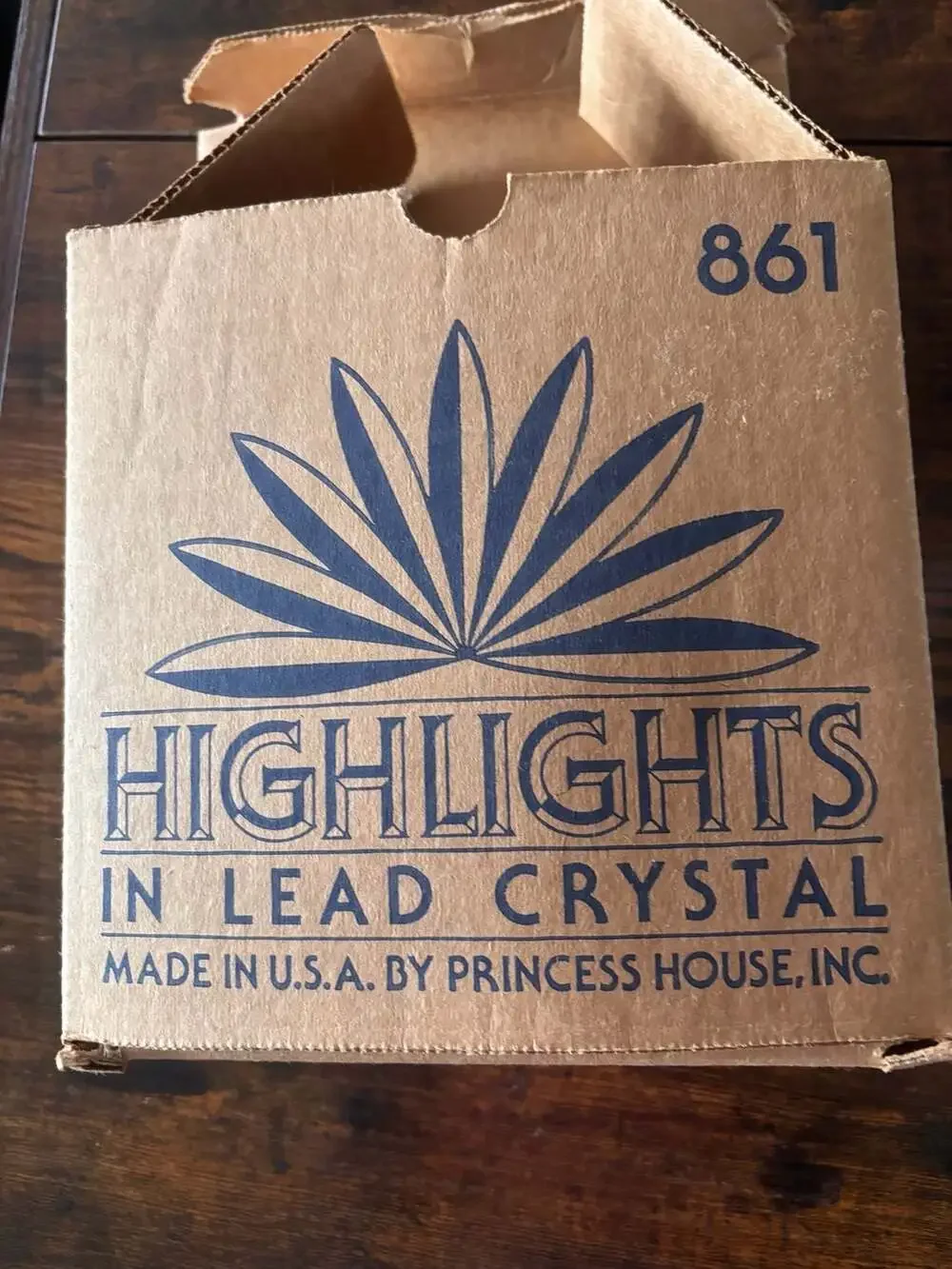 Princess House Highlights Lead Crystal Serving Bowl No. 861